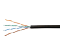 Кабель 1693219 витая пара Cat.5е SkyNet Standard UTP 4x2x0.5 Cu наружный PE чёрный 305 м