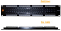 Патч-панель LAN-PPL48U5E 19", 48 портов RJ-45, категория 5e, UTP, 2U, LANMASTER