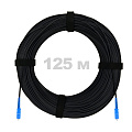 Патч-корд оптический FTTH комбинированный, диэлектрик FRP, G.657 LSZH 2SC/UPC, черный 125 м