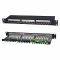 Патч-панель 19”, 1U Cat. 6 на 24 порта RJ45, FTP, Eurolan