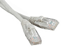 Патч-корд RJ45 - RJ45, 4 пары, UTP, категория 5е, 1.5 м, серый, LANMASTER