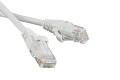 Патч-корд RJ45 - RJ45, 4 пары, UTP, категория 5е, 2 м, белый, LANMASTER