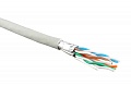 Витая пара UFTP4-C6-P26-IN-LSZH-GY-500 U/FTP 4 пары внутренняя экранированная LSZH Hyperline Cat.6 26 AWG многожильная