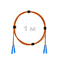 Патч-корд оптический армированный бронированный SC/UPC-SC/UPC MM (OM2) Duplex 3.0mm LSZH, 1 м.