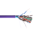 Кабель FTP, 4 пары, Кат. 5e, нг(А)-LS, IEC 60332-3, фиолетовый, 305м в кат., TWT-5EFTP-NGLS