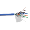 Кабель FTP, 4 пары, Кат. 5e, LSZH, синий, 305м в кат., LANMASTER LAN-5EFTP-LSZH-BL