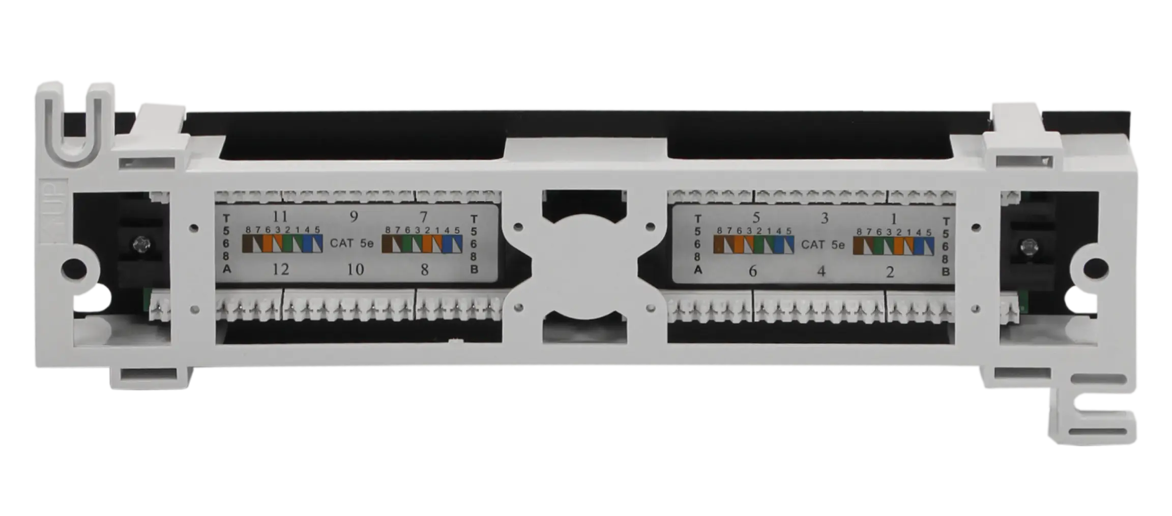 Патч-панель UTP 1U 12 портов RJ-45 настенная Cat.5e 110 тип TWIST — каталог  ЛанАрт