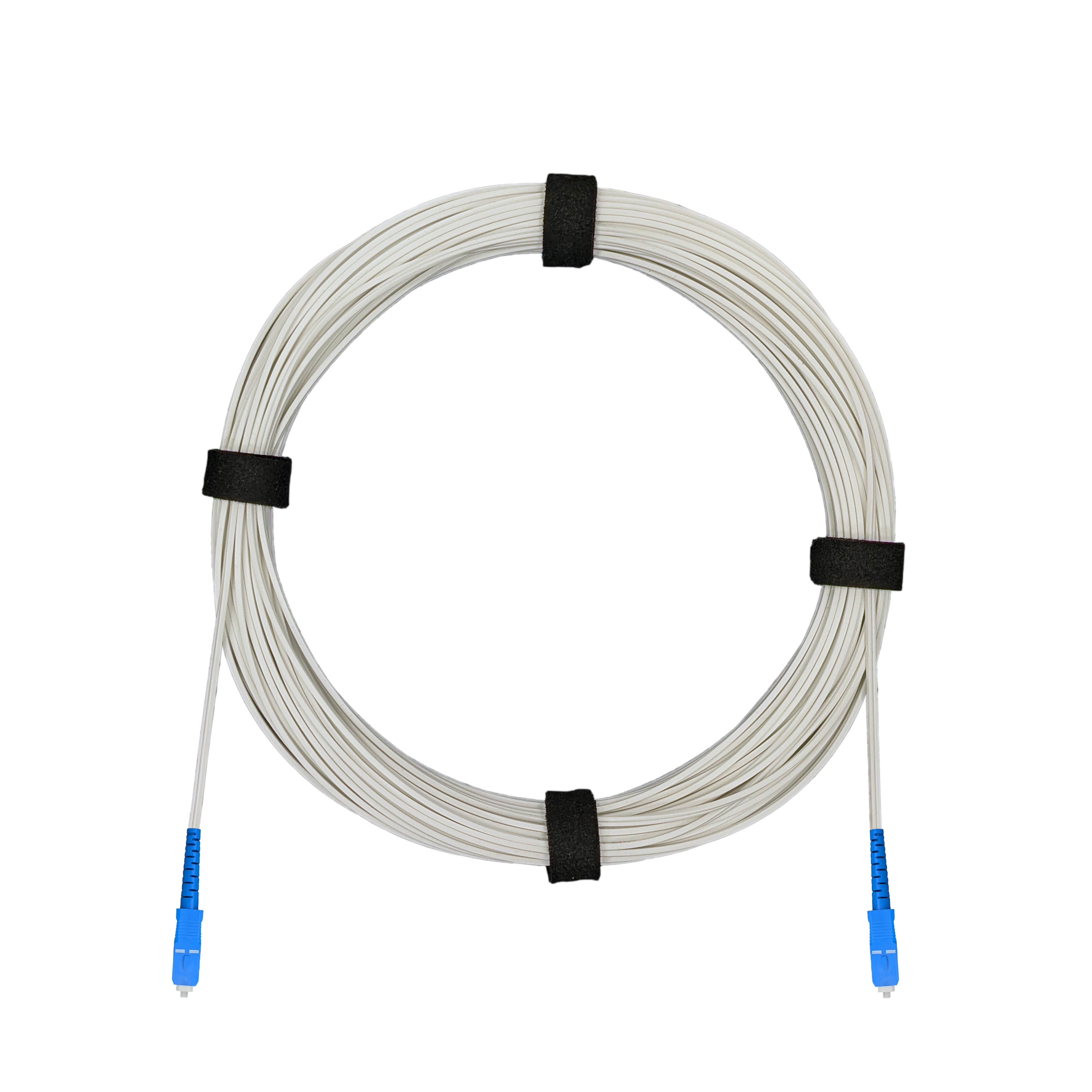 Патч-корд оптический FTTH диэлектрик FRP, G.657 LSZH 2SC/UPC, белый 15 м