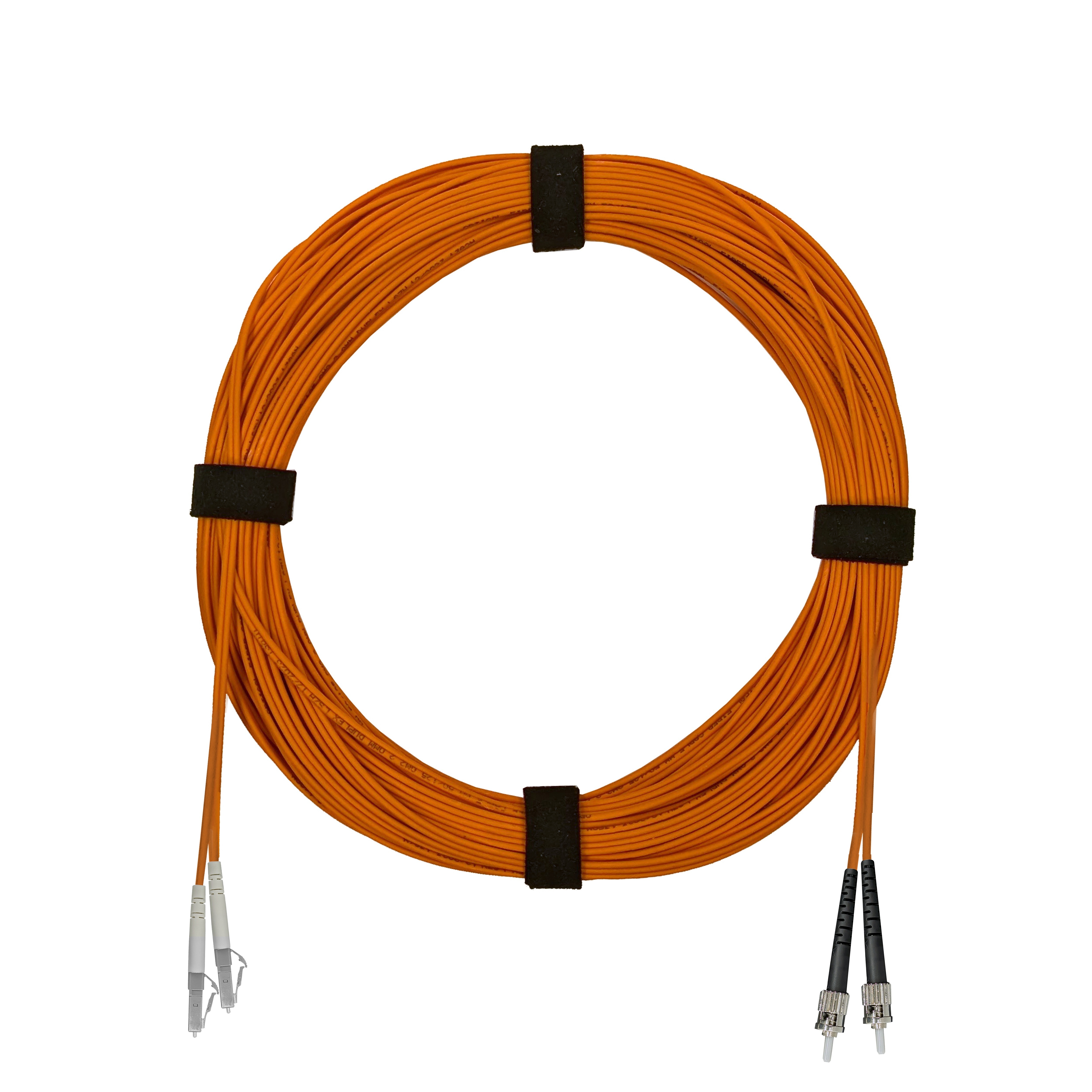 Патч-корд оптический армированный бронированный LC/UPC-ST/PC MM (OM2) Duplex 3.0mm LSZH, 10 м