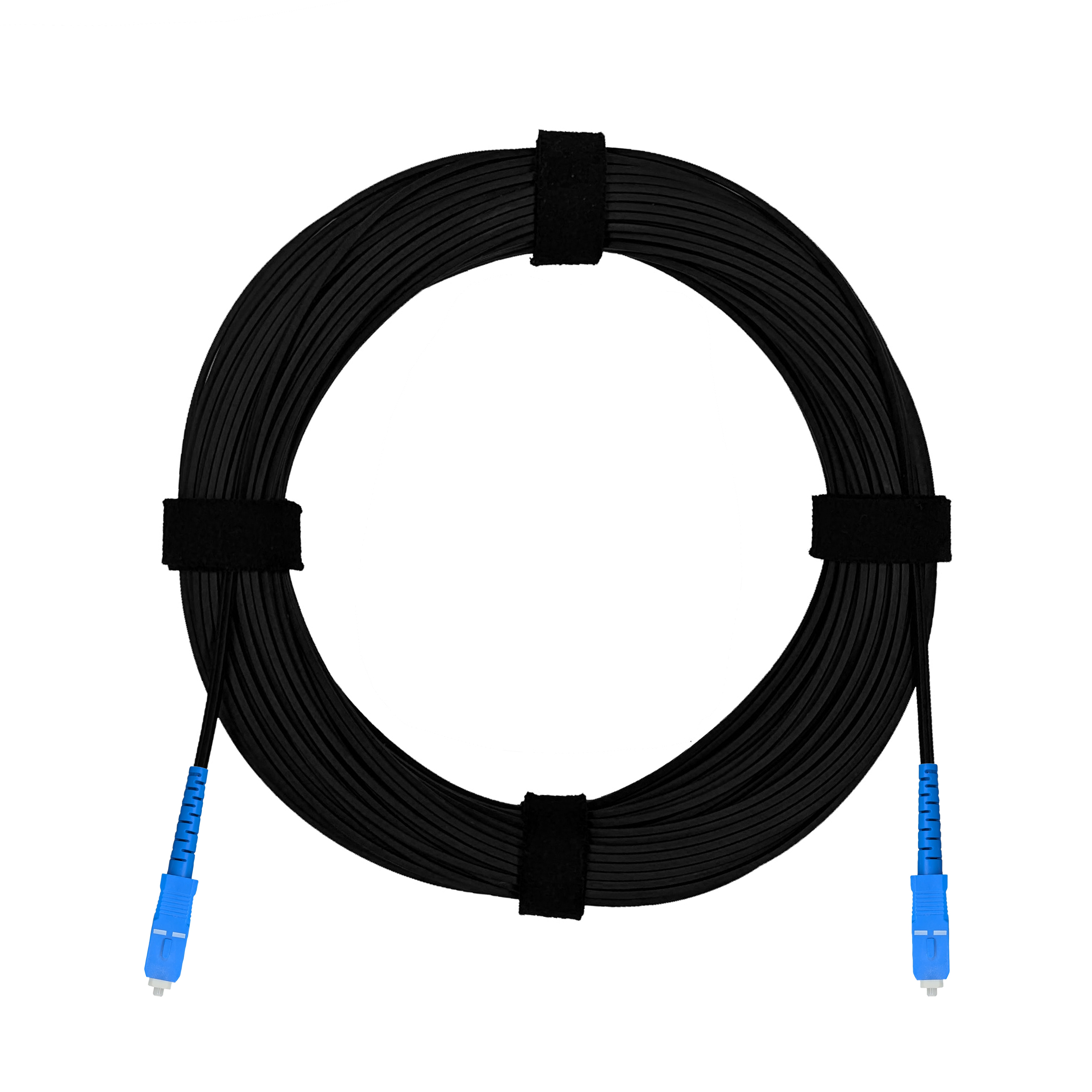 Патч-корд оптический FTTH диэлектрик FRP, G.657 LSZH 2SC/UPC, черный 130 м