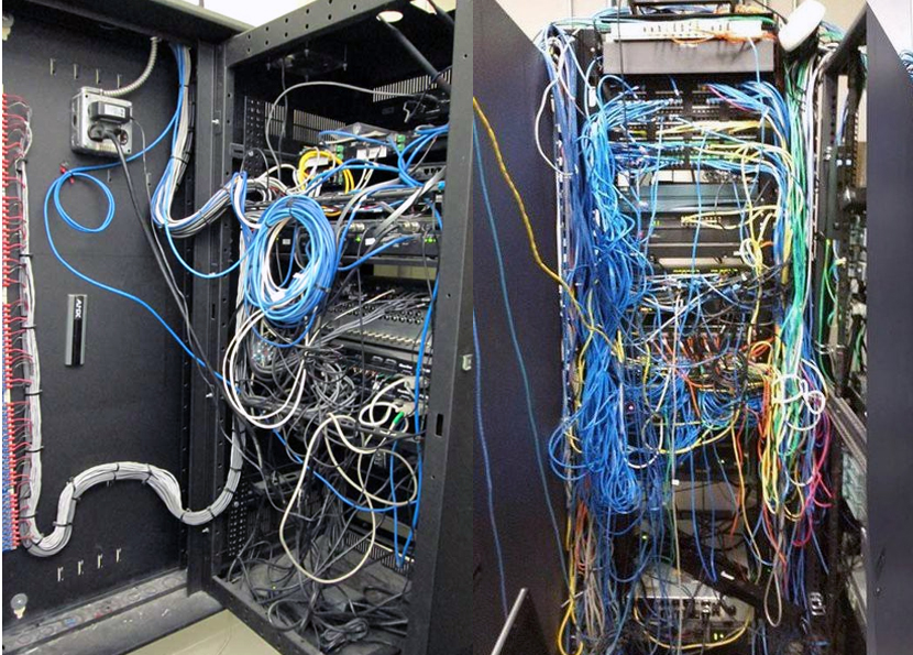 Монтаж СКС без органайзеров