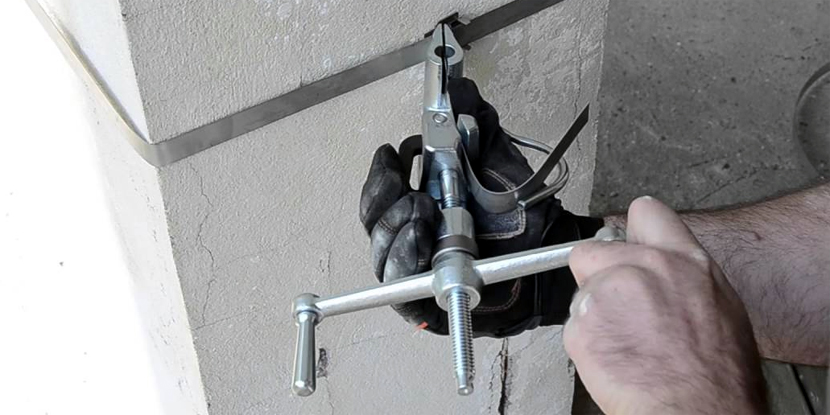 Монтаж бандажной ленты