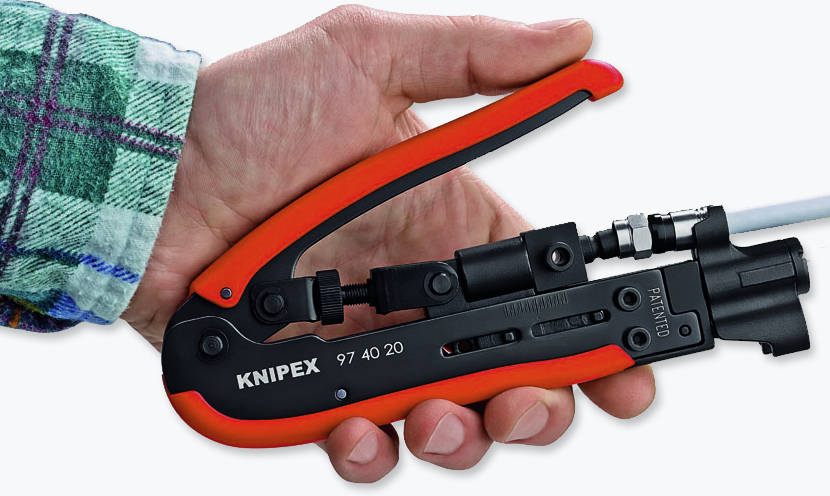 Обжим штекера на коаксиальном кабеле