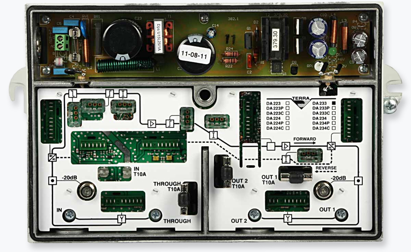 Усилитель магистральный TERRA DA 233